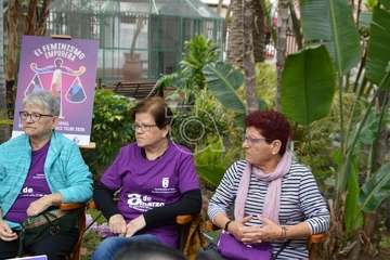 Presentación del programa de actos del Día Internacional de las Mujeres en Telde (Foto TA y FJS)